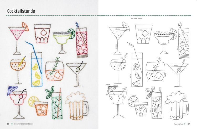 Produktbild: Ich kann 500 Dinge sticken. Witzige, s&uuml;&szlig;e, coole und freche Motive. Ganz einfach Schritt f&uuml;r Schritt nachzusticken. Blumen, Bl&uuml;ten, Bl&auml;tter, Tiere, Logos, Schriften, Schmuckelemente u.v.m. Ideal f&uuml;r Kinder und Anf&auml;nger