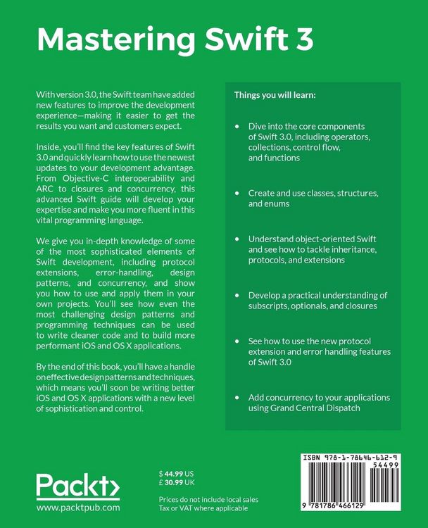 Produktbild: Mastering Swift 3