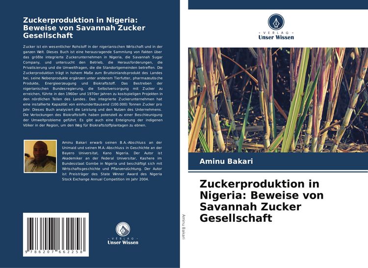 Produktbild: Zuckerproduktion in Nigeria: Beweise von Savannah Zucker Gesellschaft