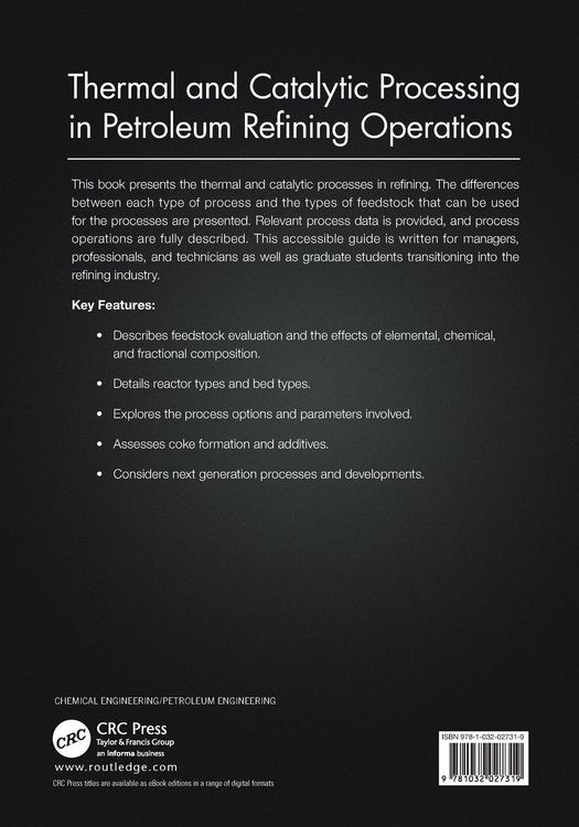 Produktbild: Thermal and Catalytic Processing in Petroleum Refining Operations