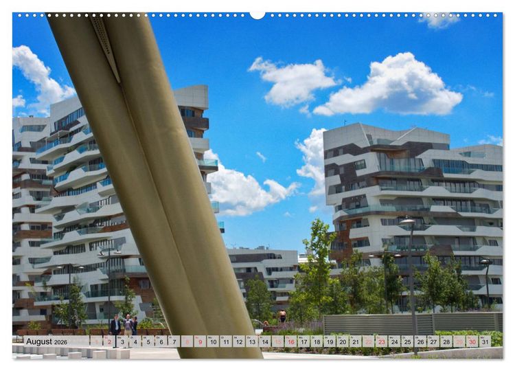Produktbild: Neue Architektur in Mailand (hochwertiger Premium Wandkalender 2026 DIN A2 quer), Kunstdruck in Hochglanz