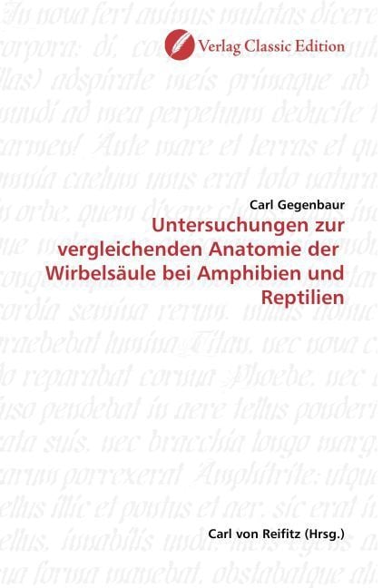 Produktbild: Gegenbaur, C: Untersuchungen zur vergleichenden Anatomie der