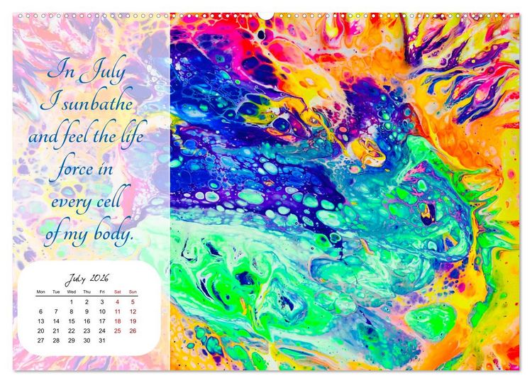 Produktbild: Your year filled with mindfulness (Wall Calendar 2026 DIN A2 landscape), CALVENDO 12 Month Wall Calendar