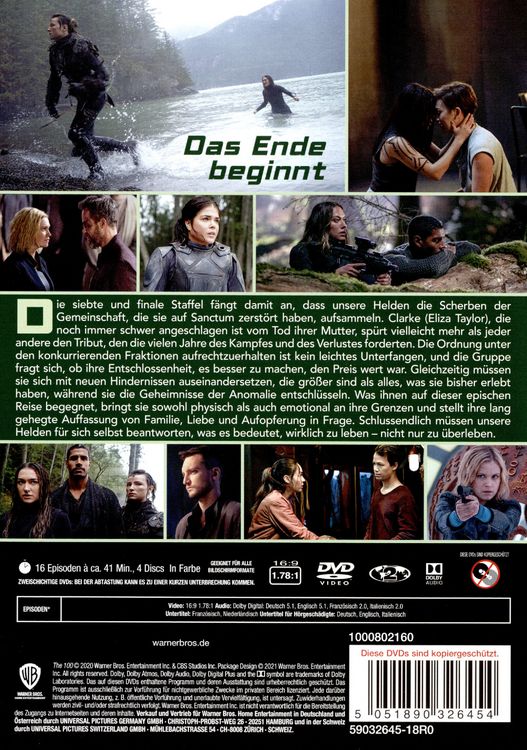 Produktbild: The 100: Staffel 7 [4 DVDs]