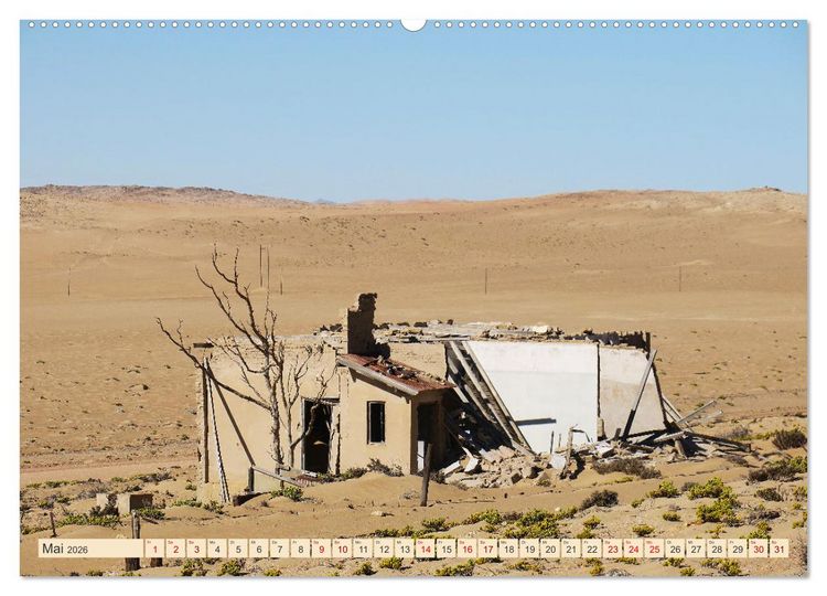 Produktbild: Kolmannskuppe Lost Place in Namibia (Wandkalender 2026 DIN A2 quer), CALVENDO Monatskalender