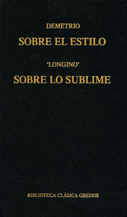 Produktbild: Sobre el estilo. Sobre lo sublime