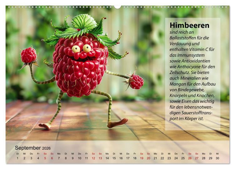 Produktbild: Tanzende Fr&uuml;chtchen (hochwertiger Premium Wandkalender 2026 DIN A2 quer), Kunstdruck in Hochglanz