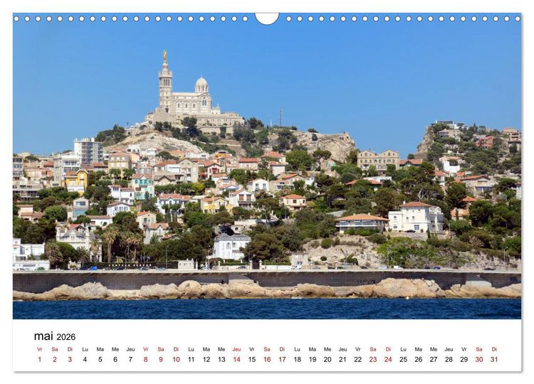 Produktbild: Marseille C&ocirc;te et Corniche (Calendrier mural 2026 DIN A3 vertical), CALVENDO calendrier mensuel