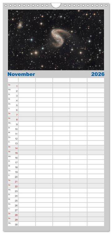 Produktbild: Familienplaner 2026 - Juwelen der Nacht mit 5 Spalten (Wandkalender, 21 x 45 cm) CALVENDO