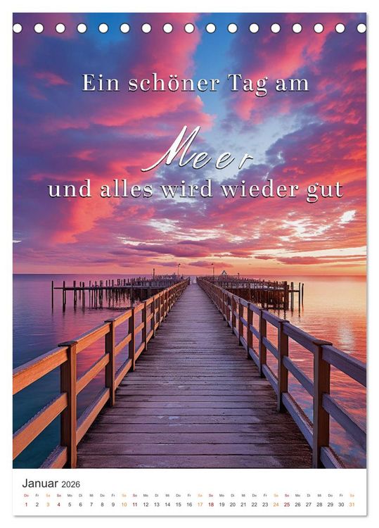 Produktbild: Meine Auszeit f&uuml;r die Seele (Tischkalender 2026 DIN A5 hoch), CALVENDO Monatskalender