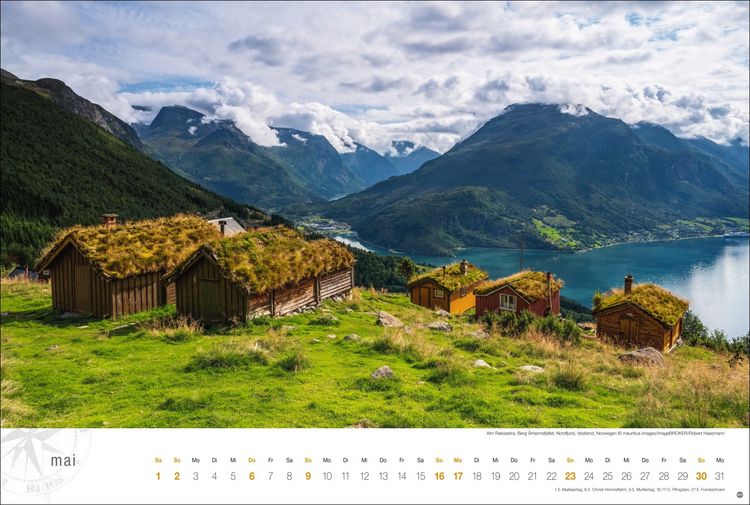 Produktbild: Hurtigruten Globetrotter Kalender 2027 - Von unber&uuml;hrten Fjorden und stillen Bergen