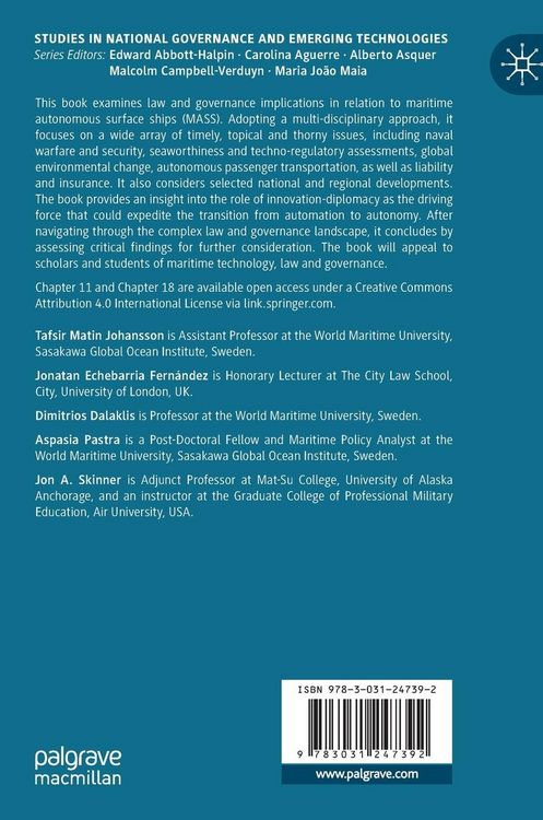 Produktbild: Autonomous Vessels in Maritime Affairs