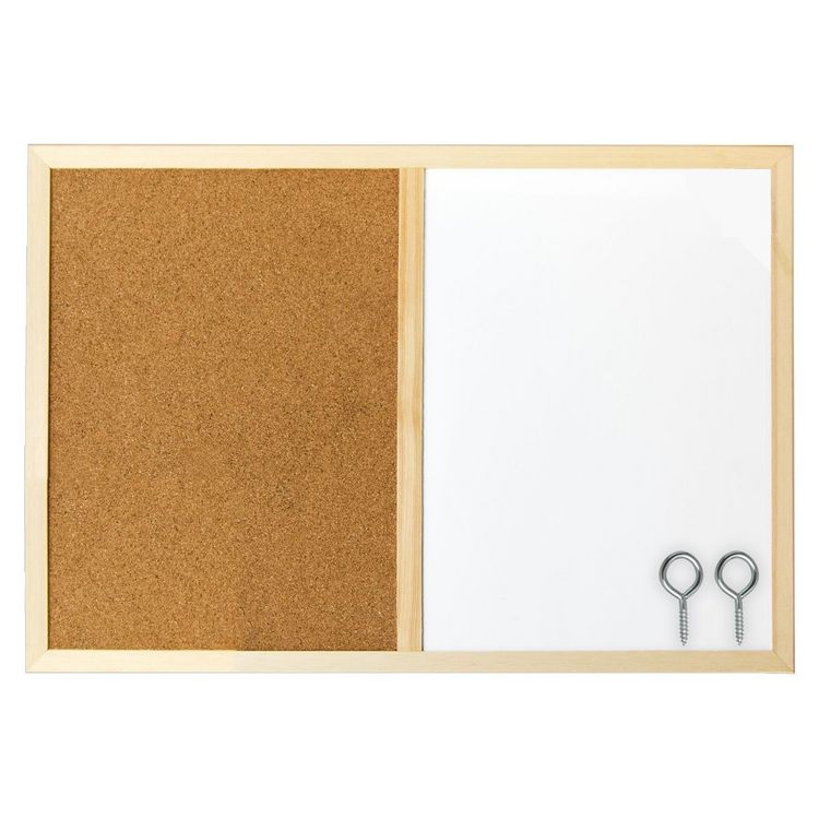 Produktbild: Idena Kombitafel Whiteboard und Pinnwand 60x40cm