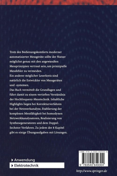 Produktbild: Grundlagen der Hochfrequenz-Messtechnik