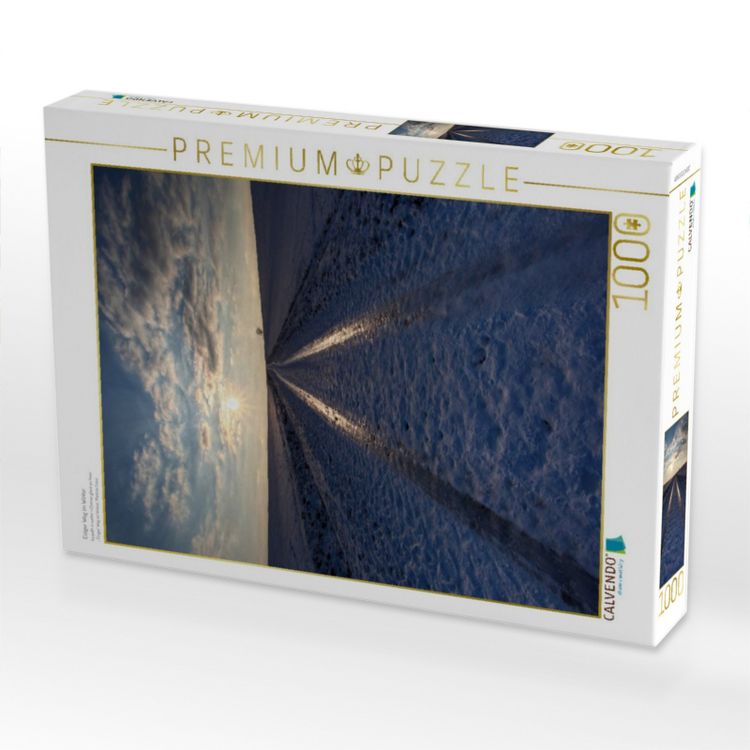 Produktbild: CALVENDO Puzzle Eisiger Weg im Winter | 1000 Teile Lege-Gr&ouml;&szlig;e 64x48cm Foto-Puzzle f&uuml;r gl&uuml;ckliche Stunden