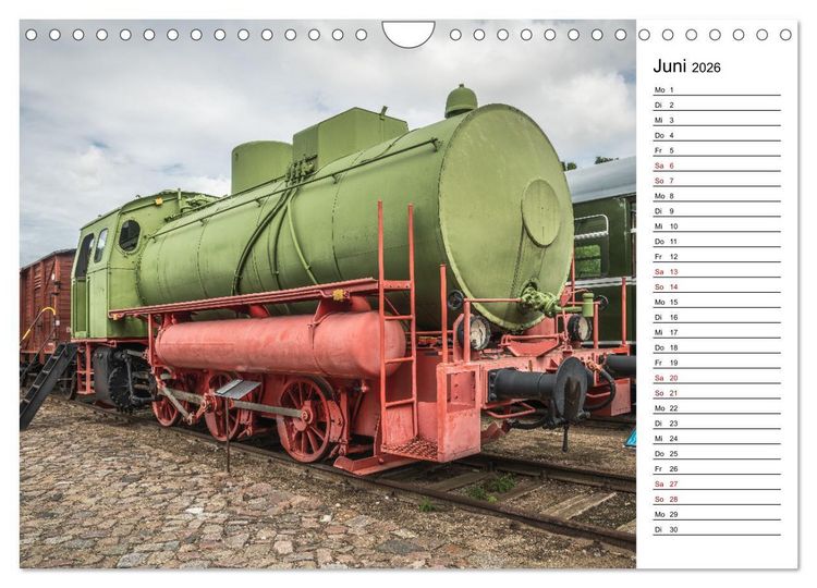 Produktbild: Eisenbahn Museum Gramzow (Wandkalender 2026 DIN A4 quer), CALVENDO Monatskalender