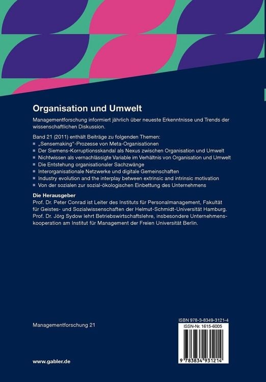 Produktbild: Organisation und Umwelt