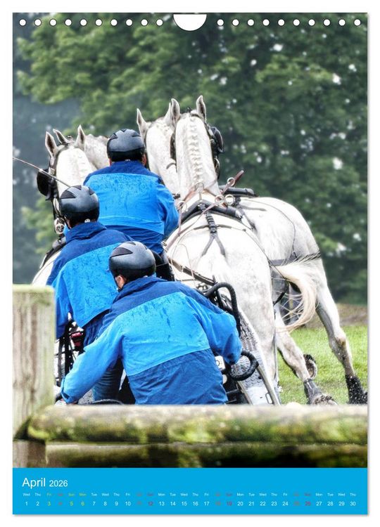 Produktbild: Carriage Driving - Horses in Action (Wall Calendar 2026 DIN A4 portrait), CALVENDO 12 Month Wall Calendar