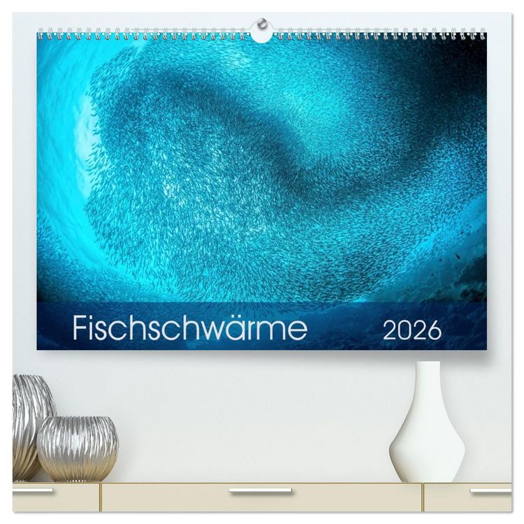 Produktbild: Fischschw&auml;rme (hochwertiger Premium Wandkalender 2026 DIN A2 quer), Kunstdruck in Hochglanz