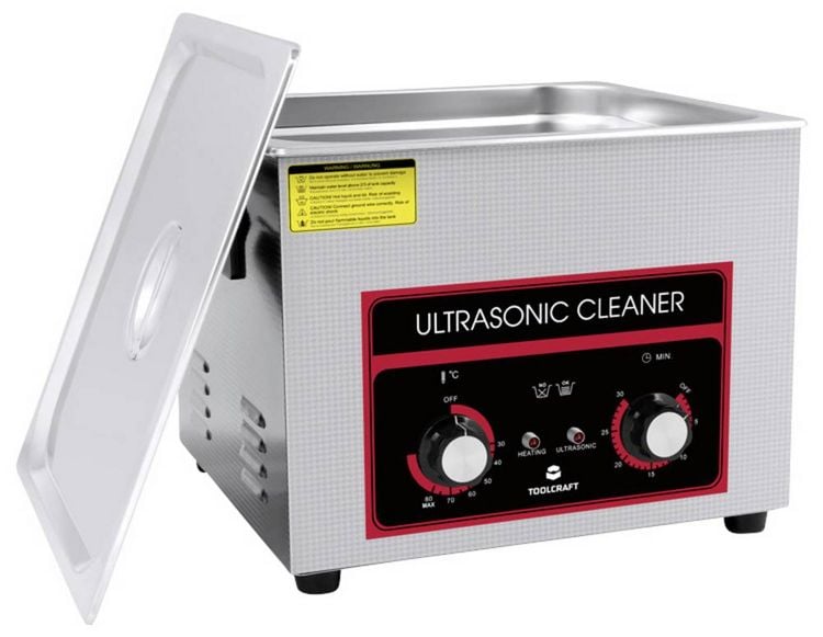 Produktbild: TOOLCRAFT USC-1500 Ultraschallreiniger B&uuml;robedarf, Schmuck, Werkstatt 360 W 15 l mit Heizung, mit Reinigungskorb