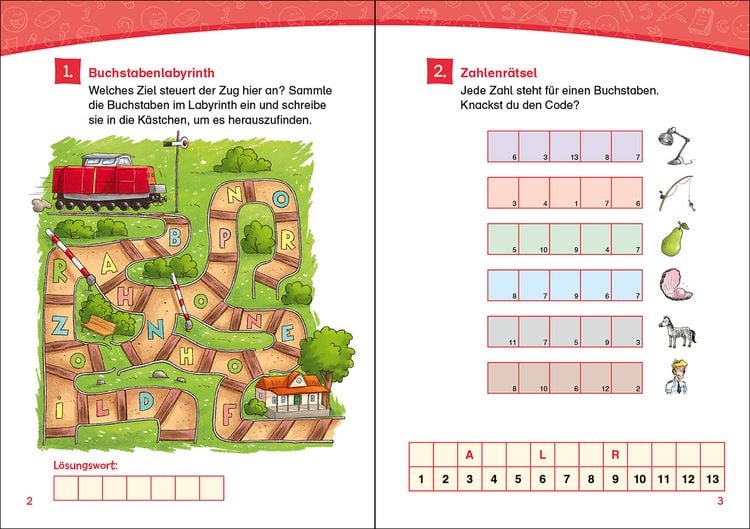 Produktbild: Lesel&ouml;wen R&auml;tsel-Rallye f&uuml;r Erstleser - 1. Klasse (Orange)