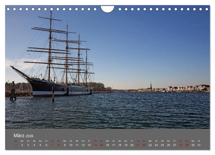 Produktbild: L&uuml;becker Bucht - Travem&uuml;nde - Niendorf - Timmendorf (Wandkalender 2026 DIN A4 quer), CALVENDO Monatskalender