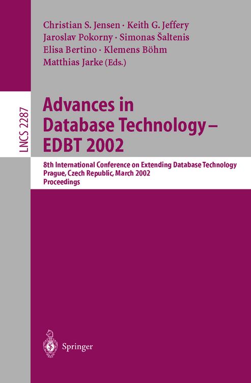 Produktbild: Advances in Database Technology - EDBT 2002