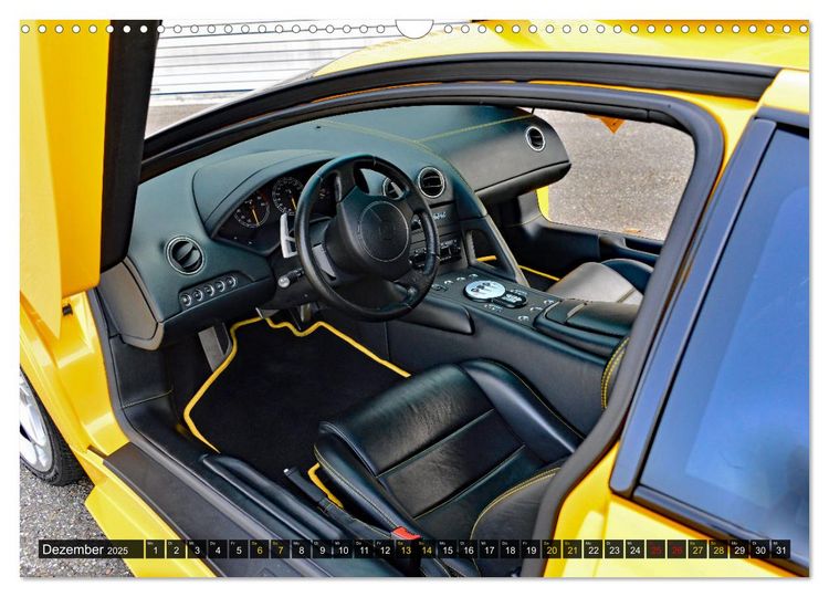 Produktbild: DER GELBE STIER - Lamborghini Murci&eacute;lago (Wandkalender 2025 DIN A3 quer), CALVENDO Monatskalender