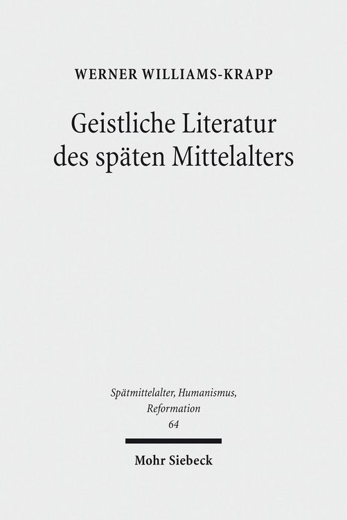 Produktbild: Geistliche Literatur des sp&auml;ten Mittelalters