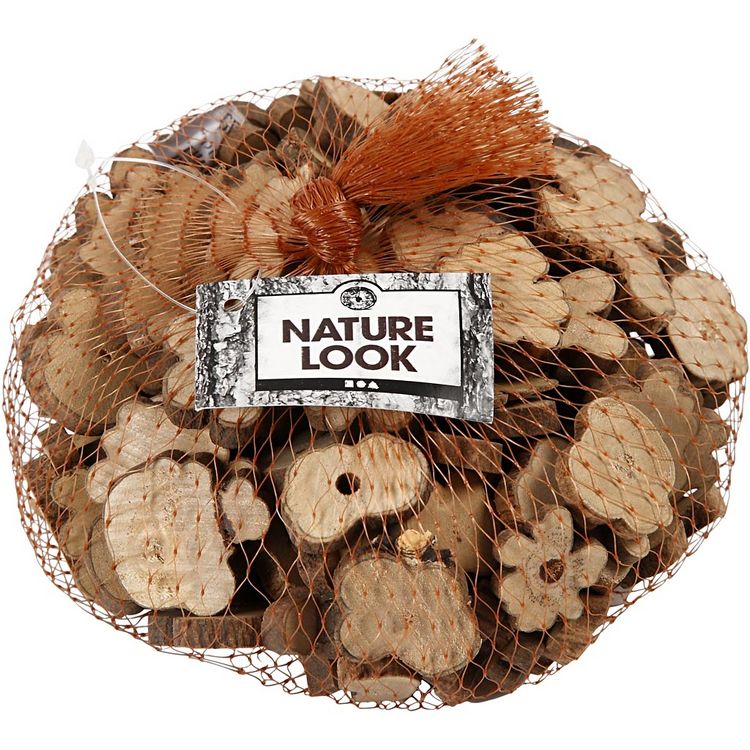 Produktbild: Creativ Company Holzscheiben - Sortiment, Gr&ouml;&szlig;e 15-40 mm, Dicke 5 mm, 230 g