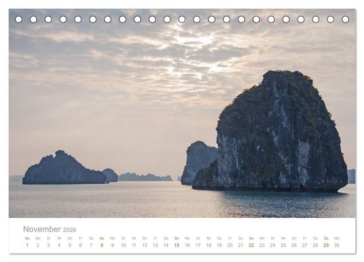 Produktbild: Geheimnisvolles Indochina Kambodscha, Laos, Vietnam (Tischkalender 2026 DIN A5 quer), CALVENDO Monatskalender