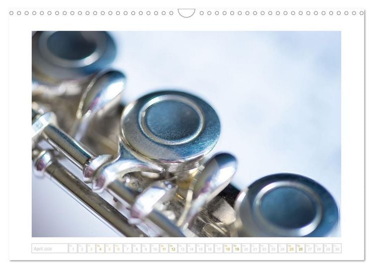 Produktbild: Die Querfl&ouml;te, ein herrliches Instrument (Wandkalender 2026 DIN A3 quer), CALVENDO Monatskalender