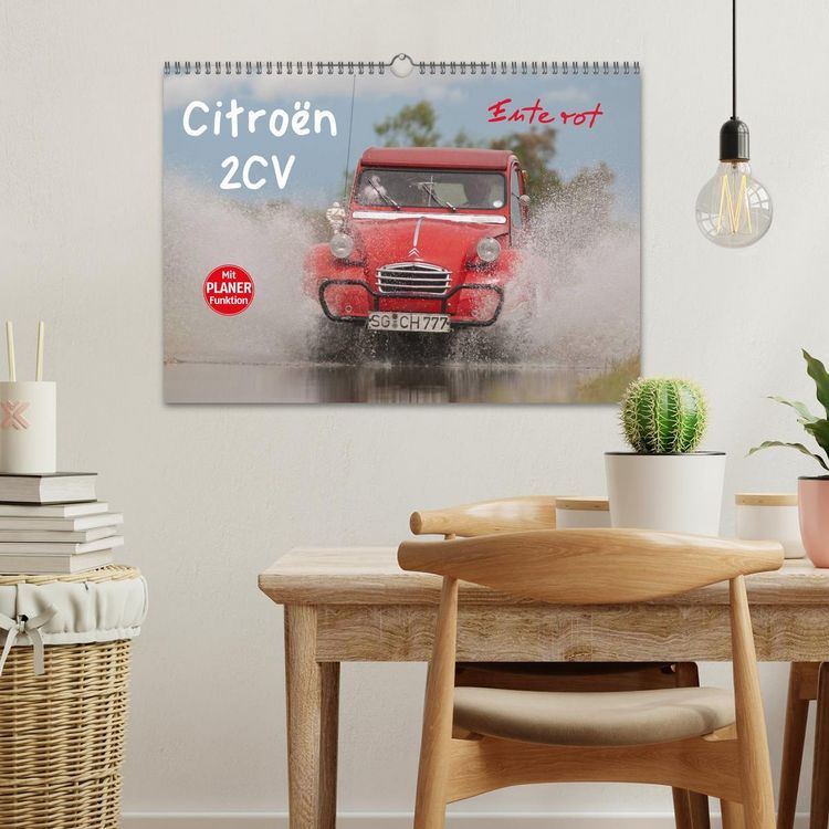 Produktbild: Citro&euml;n 2CV - Ente rot (Wandkalender 2025 DIN A3 quer), CALVENDO Monatskalender
