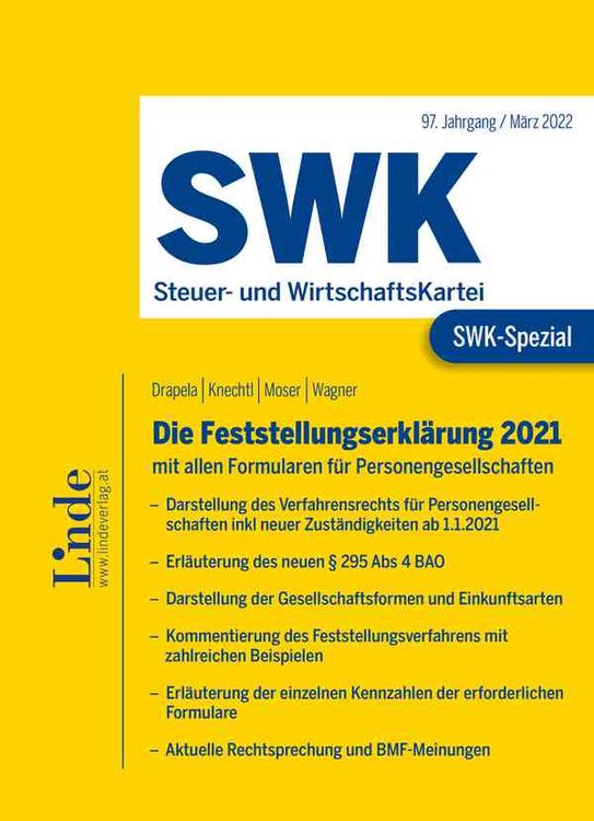 Bild vom Artikel SWK-Spezial Die Feststellungserklärung 2021 vom Autor Christian Drapela