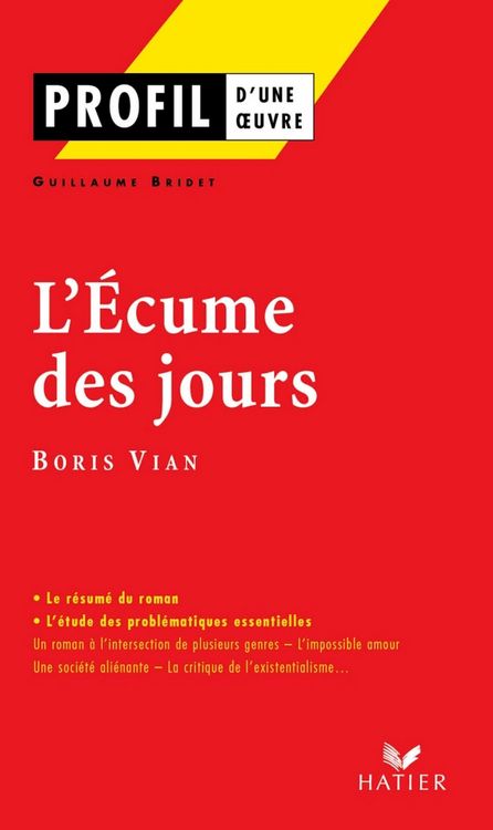 Produktbild: Profil - Vian (Boris) : L'&eacute;cume des jours