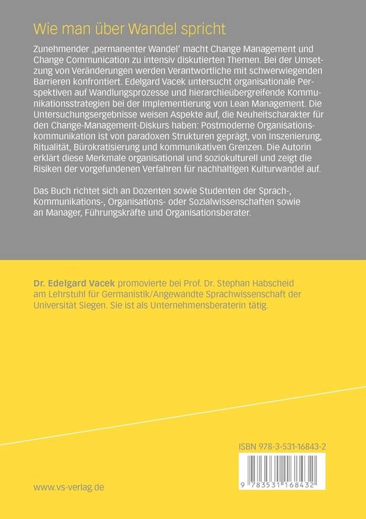 Produktbild: Wie man &uuml;ber Wandel spricht