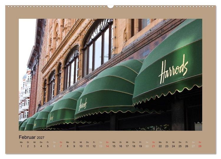 Produktbild: London (hochwertiger Premium Wandkalender 2027 DIN A2 quer), Kunstdruck in Hochglanz