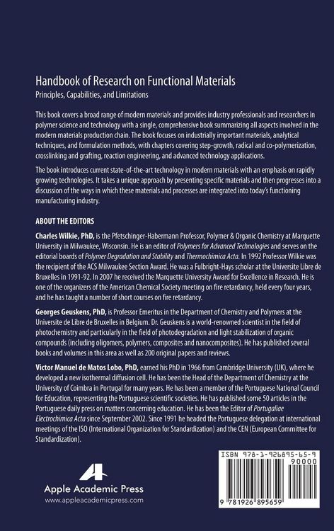 Produktbild: Handbook of Research on Functional Materials