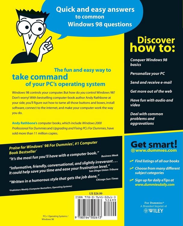 Produktbild: Rathbone, A: Windows 98 for Dummies
