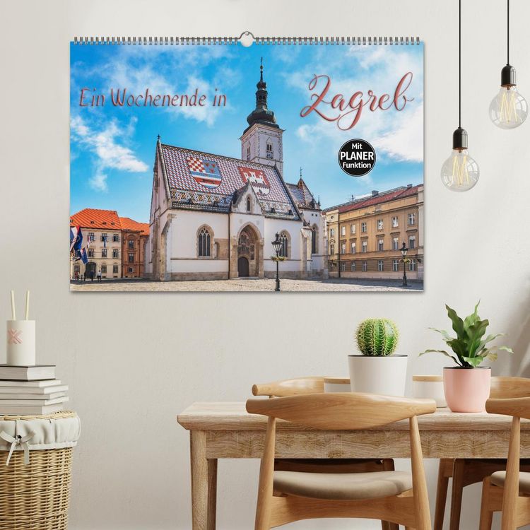 Produktbild: Ein Wochenende in Zagreb (Wandkalender 2026 DIN A2 quer), CALVENDO Monatskalender