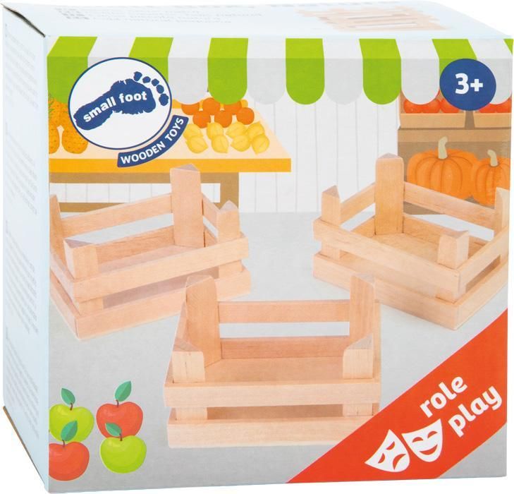 Produktbild: small foot 1808 - Holzkiste natur, klein, Zubeh&ouml;r f&uuml;r Kaufladen