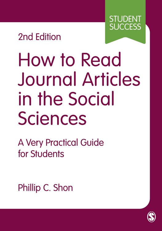 Produktbild: Shon, P: How to Read Journal Articles in the Social Sciences