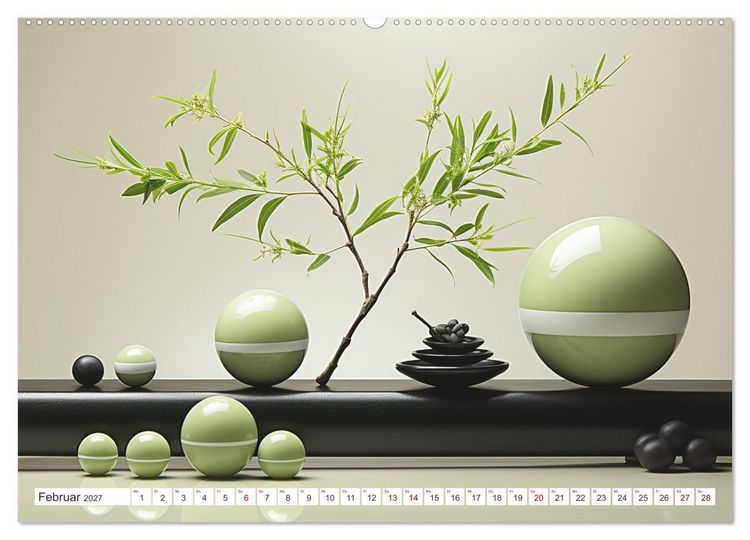 Produktbild: Einklang und Harmonie (hochwertiger Premium Wandkalender 2027 DIN A2 quer), Kunstdruck in Hochglanz