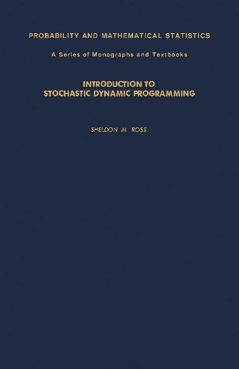 Produktbild: Introduction to Stochastic Dynamic Programming