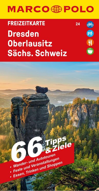 Produktbild: MARCO POLO Freizeitkarte 24 Dresden, Oberlausitz, S&auml;chsische Schweiz 1:100.000