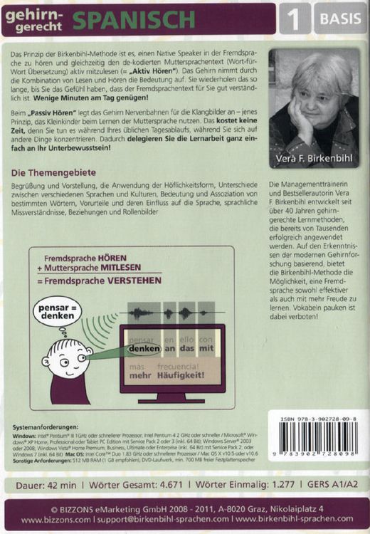 Produktbild: Spanisch gehirngerecht