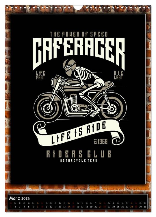 Produktbild: Motorrad - nostalgische Momente (Wandkalender 2026 DIN A3 hoch), CALVENDO Monatskalender