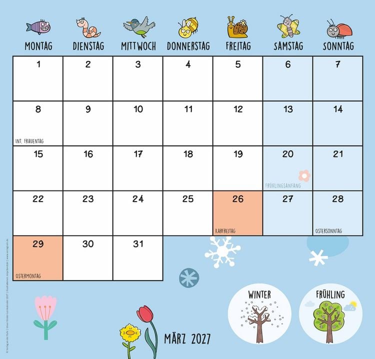 Produktbild: Unser Kinder-Lernkalender 2027