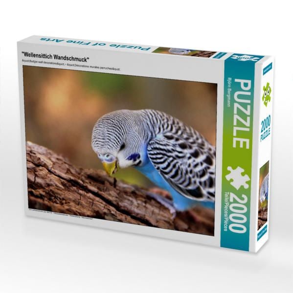 Produktbild: CALVENDO Puzzle "Wellensittich Wandschmuck" 2000 Teile Puzzle quer | 2000 Teile Lege-Gr&ouml;&szlig;e 90 &times; 67 cm Foto-Puzzle f&uuml;r gl&uuml;ckliche Stunden