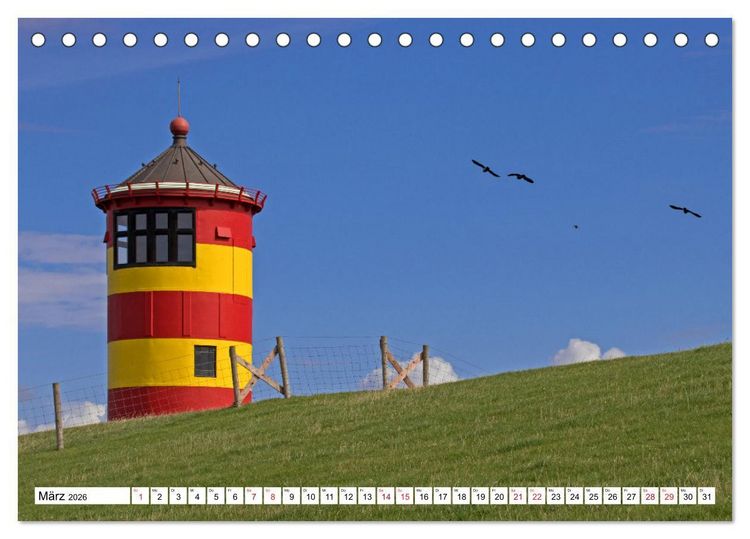 Produktbild: GREETSIEL - Schafe - Krabbenkutter - M&ouml;wen (Tischkalender 2026 DIN A5 quer), CALVENDO Monatskalender